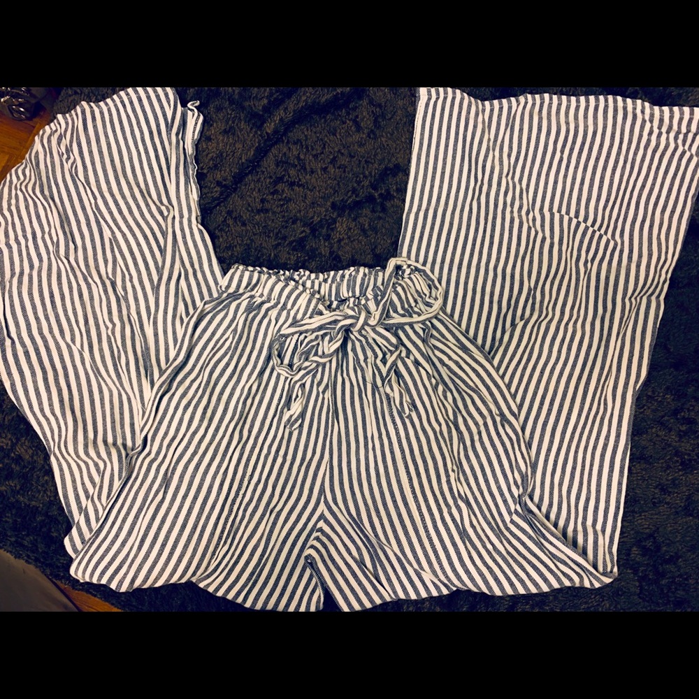 Buckle | High Wasted Flare Stripe Pants